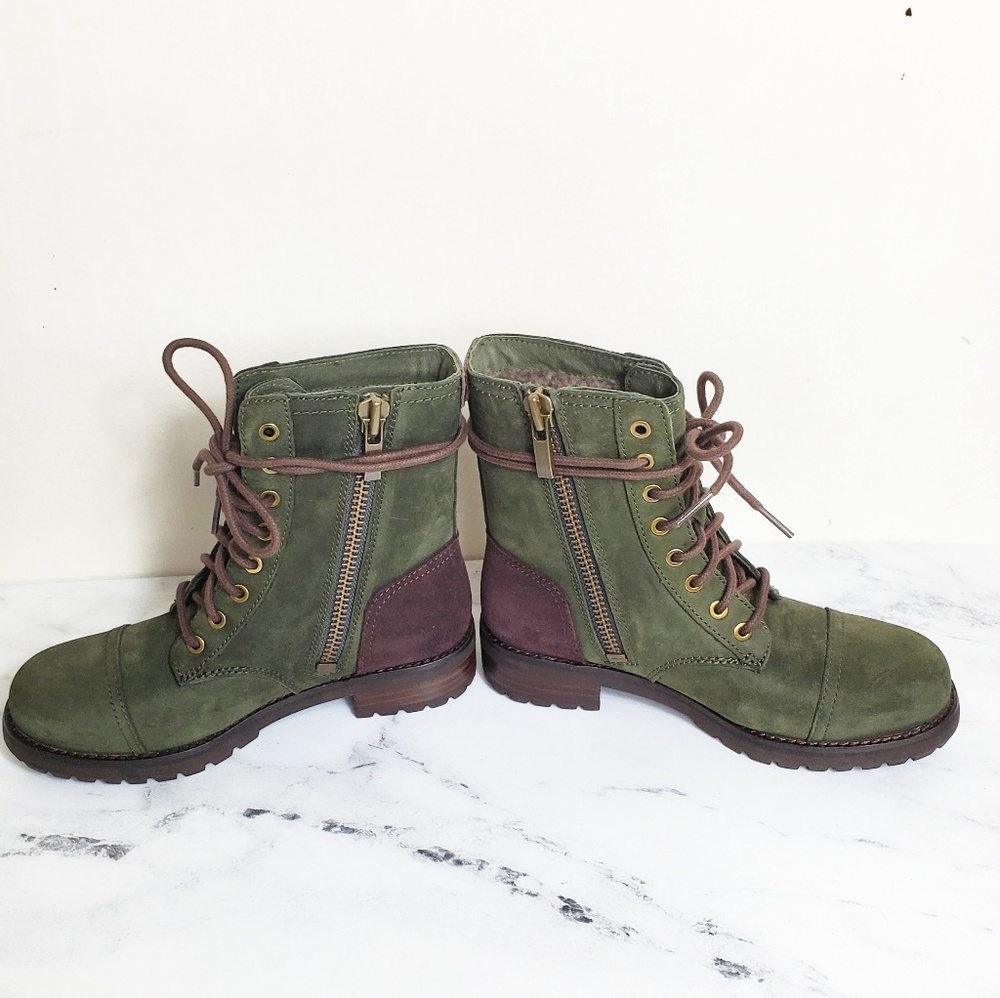 UGG Kilmer Green Combat Boots - Picture 4 of 7